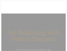 Tablet Screenshot of naturepassport.org